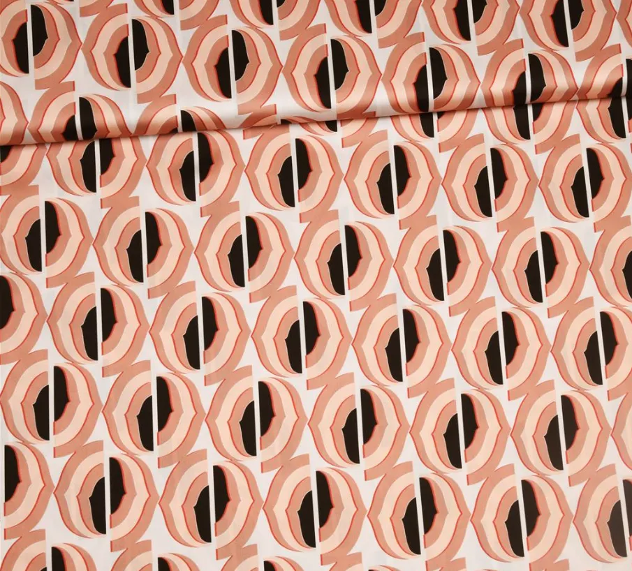 Polyester satijn met abstracte print - Burda - Knipmode